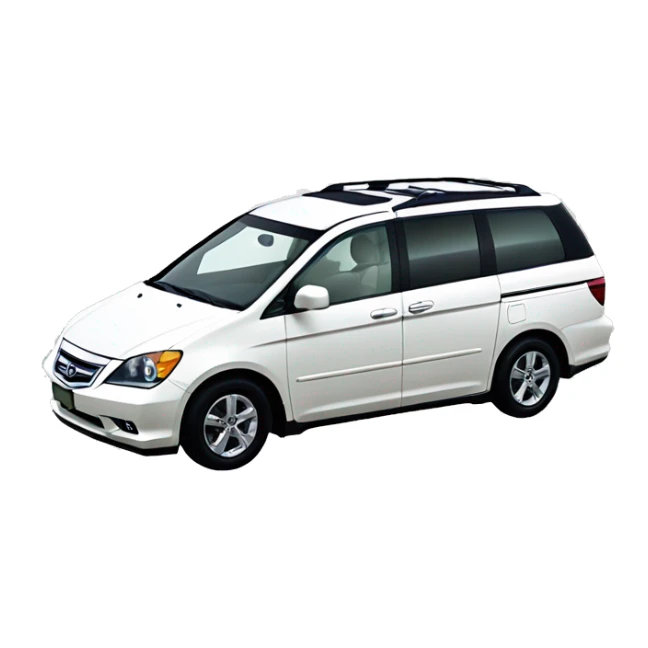 A 2006 Japanese right-hand drive white Honda odyssey  sticker