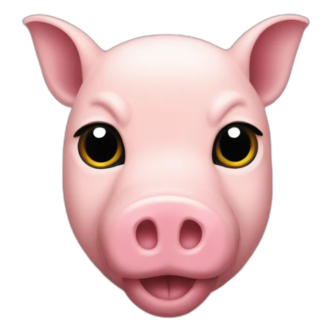 puma logo but it's a pig sticker