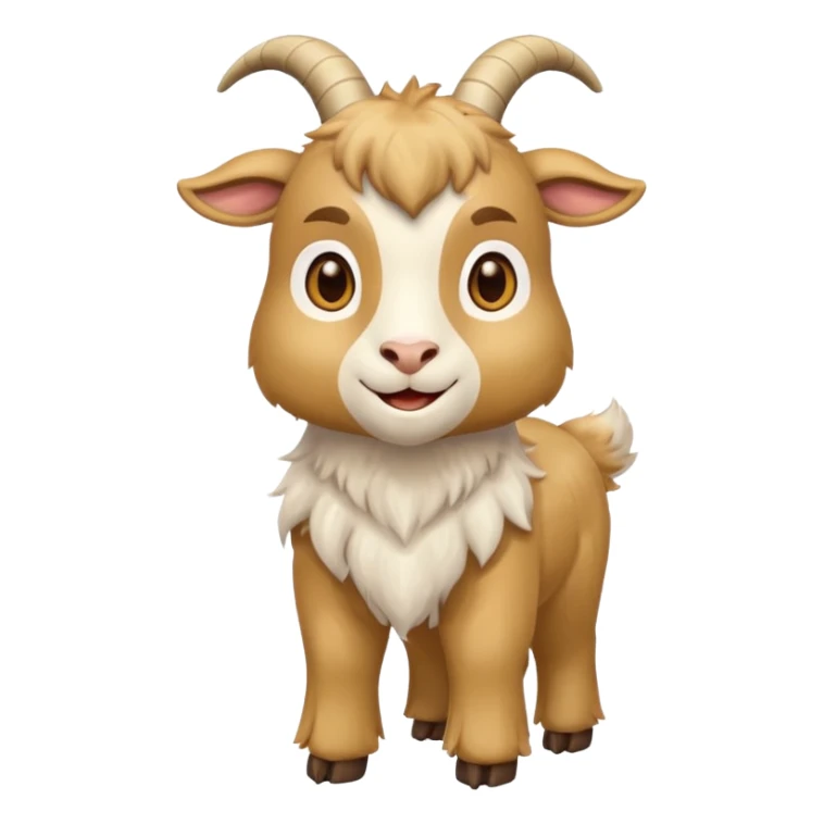 golden goat, like the original goat emoji sticker