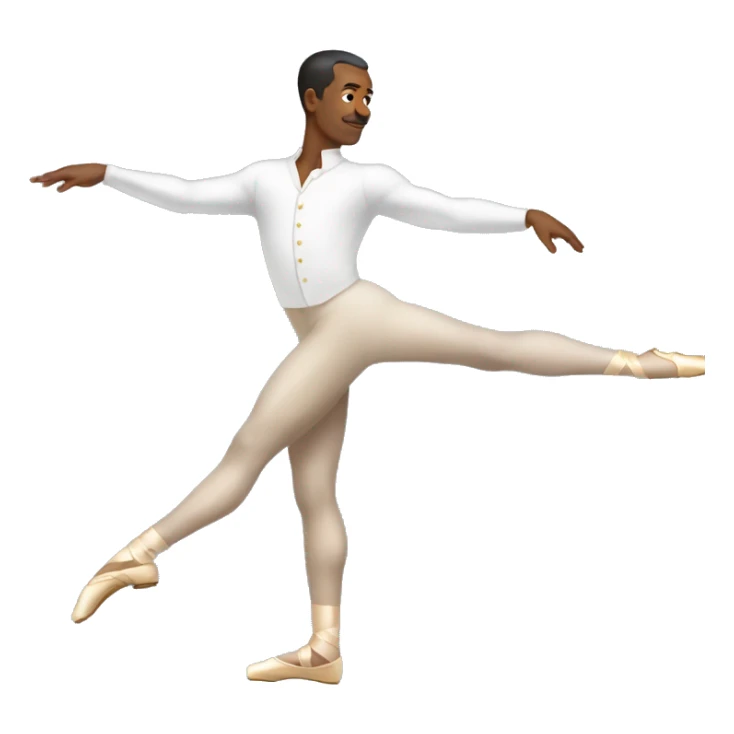 Man on pointe sticker