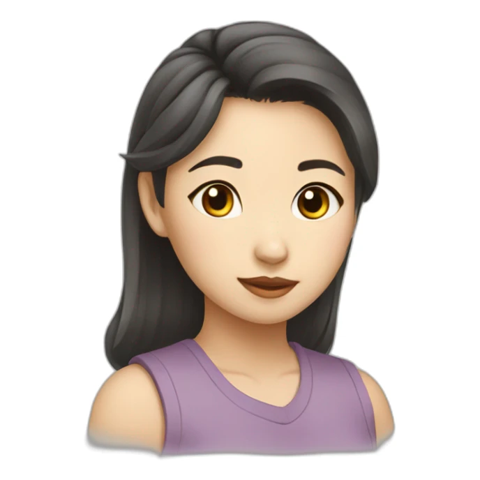 Asian Female Cute Cat ENTJ sticker