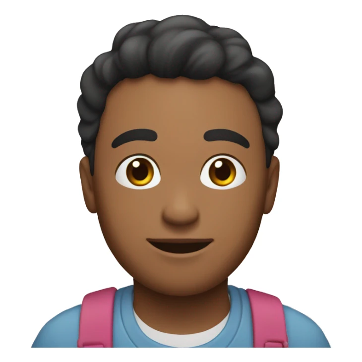 Un chico con una rosa en la boca sticker