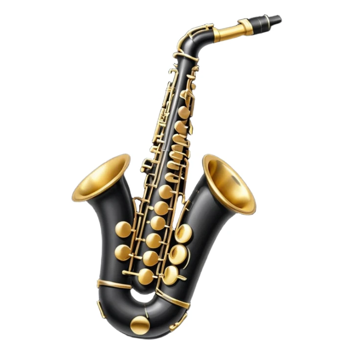 black saxophone   emoji sticker