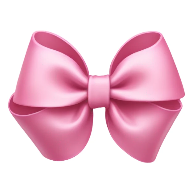 light pink bow on light pink bow sticker