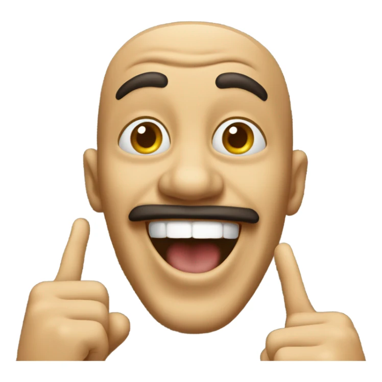 Person throwing up Italian hand gestures  sticker