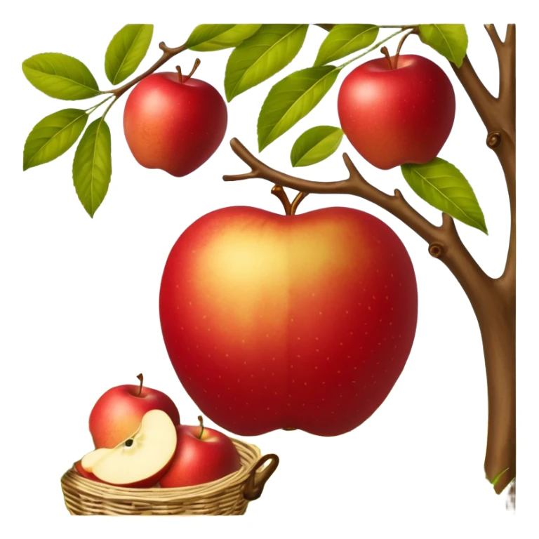 ein tiefer Teller mit breitem rand, darin ein haufen mit gelber Krümel unterschiedlicher Grösse. obendrauf seitlich ein Häufchen Apfelmus. ein Löffel steckt drin sticker