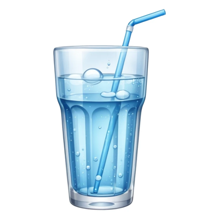 GLASS WITH FIZZ WATER WITHOUT STRAW sticker