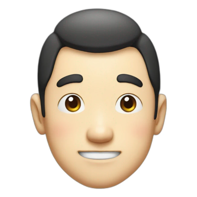 face of Japanese cartoon character shinchan sticker
