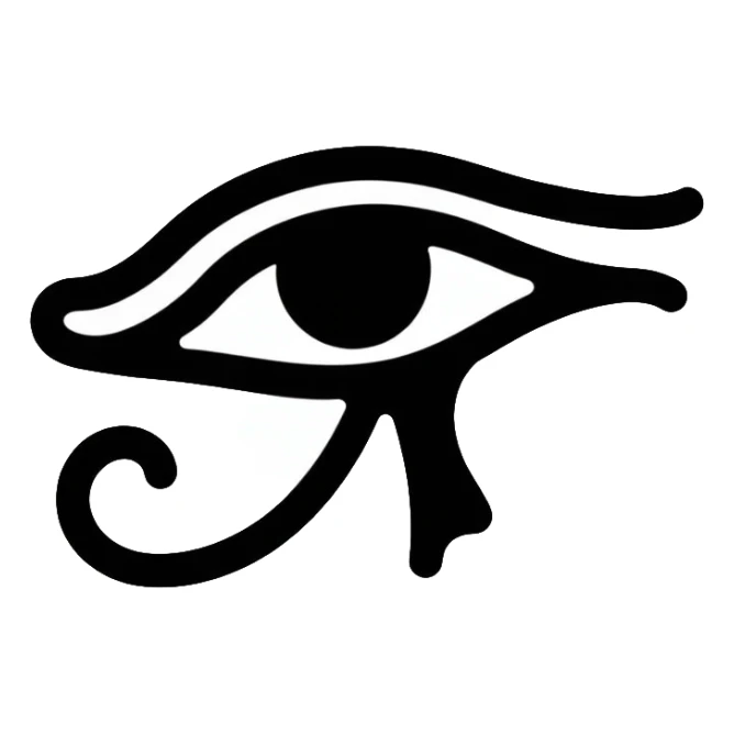 Ancient Egyptian Eye of Horus (Wadjet) symbol sticker