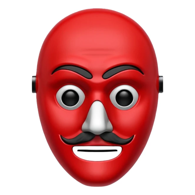 Money heist movie mask sticker