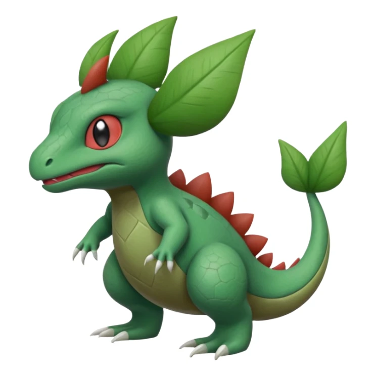 Tyrunt-Grovyle-Larvitar-Axew-Pokémon-fusion sticker