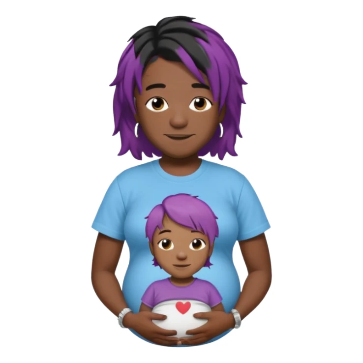 Pregnant Lil Uzi Vert as a guuy sticker