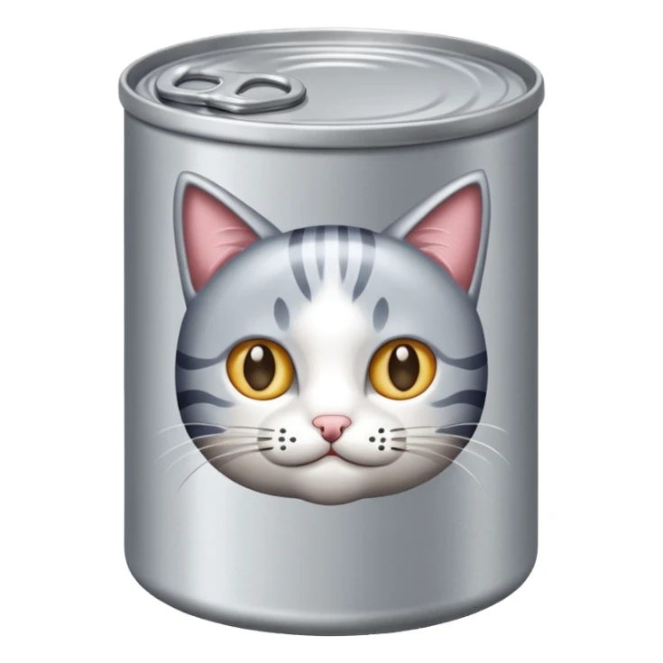 create a can of catfood, remove the cat just the plain can emoji sticker