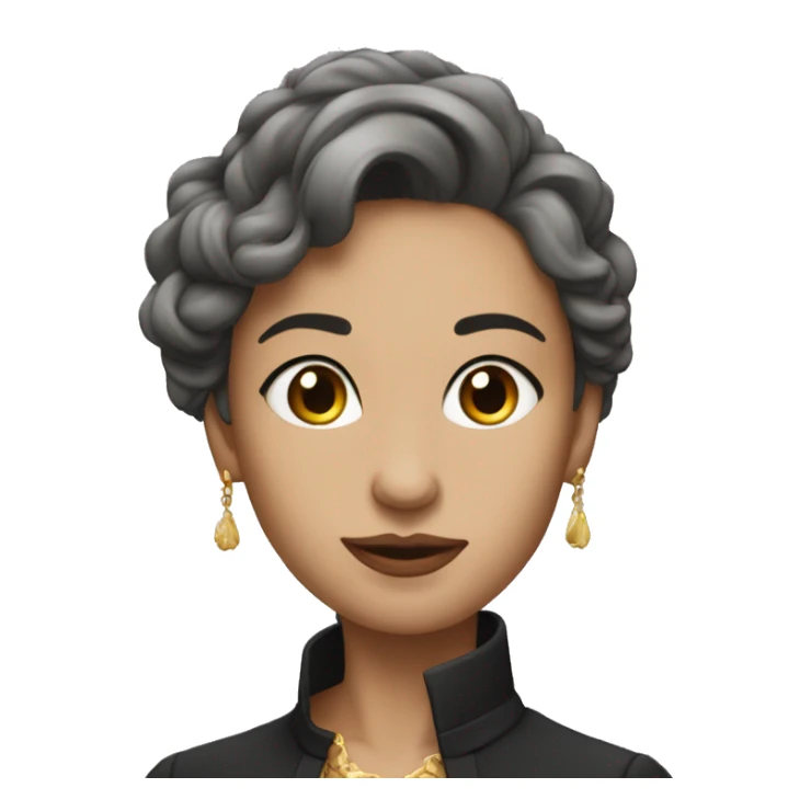 elegance of a solitary beauty sticker