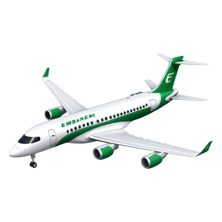 Embraer E-Jet - Embraer (Model Year: 2021) (Iconic colour: Green with white) sticker