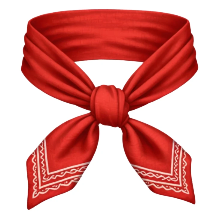 bandana, bandana,tied sticker