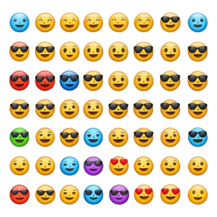 Some emojis different types sticker