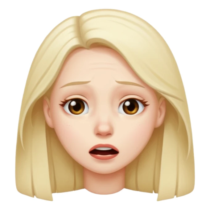 women bawling her eyes out sticker