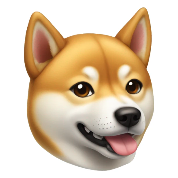 Shiba Inu dog face sticker