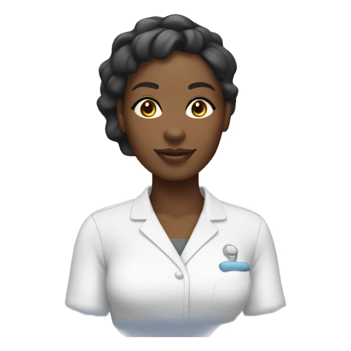 African American massage therapist sticker