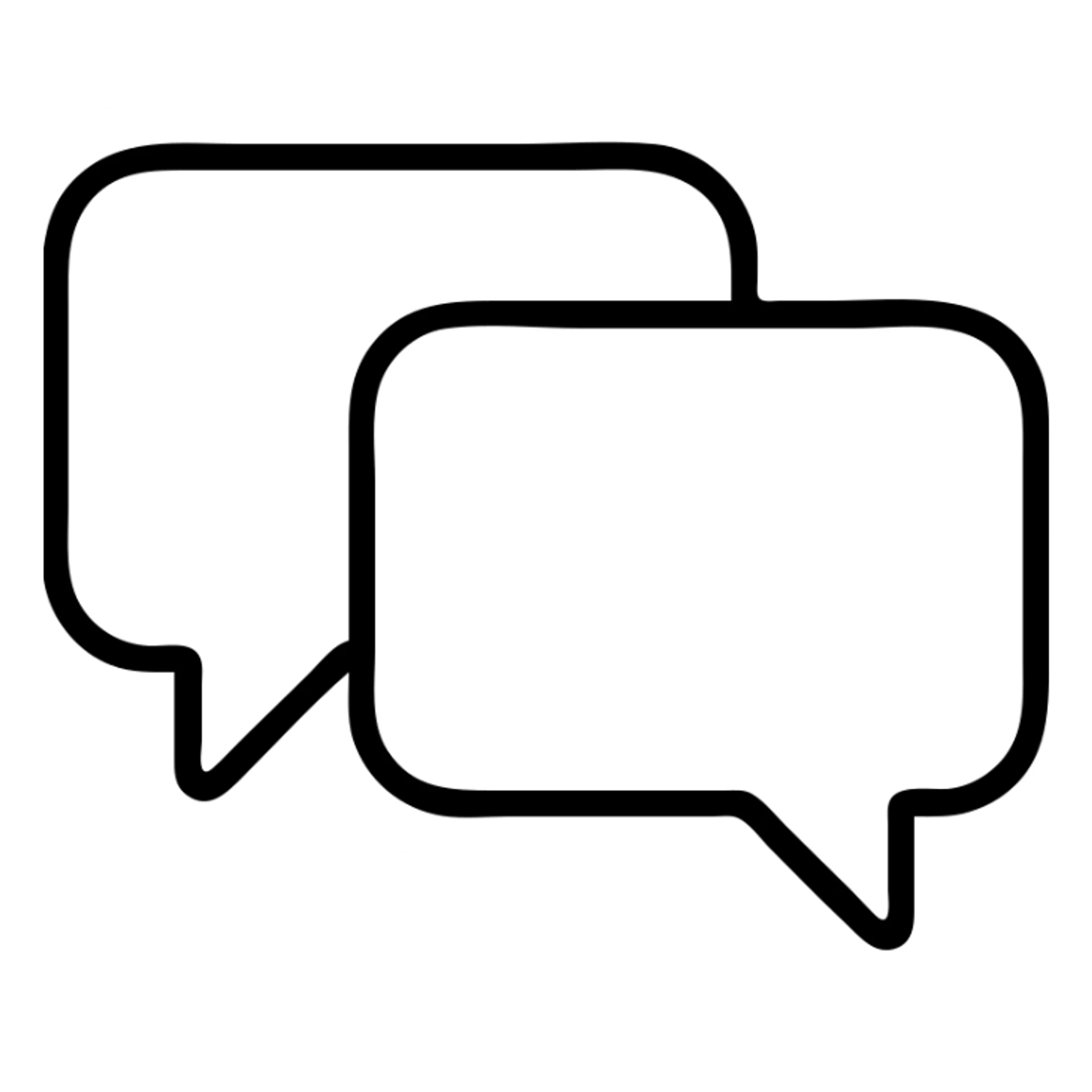 conversation chat bubbles icon sticker