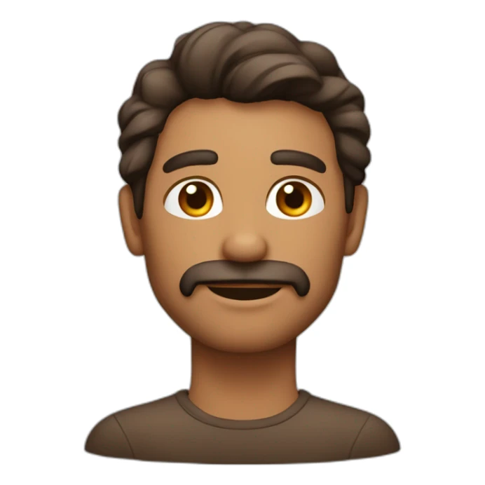 Hombre de 43 años de pelo marron con chiva sticker