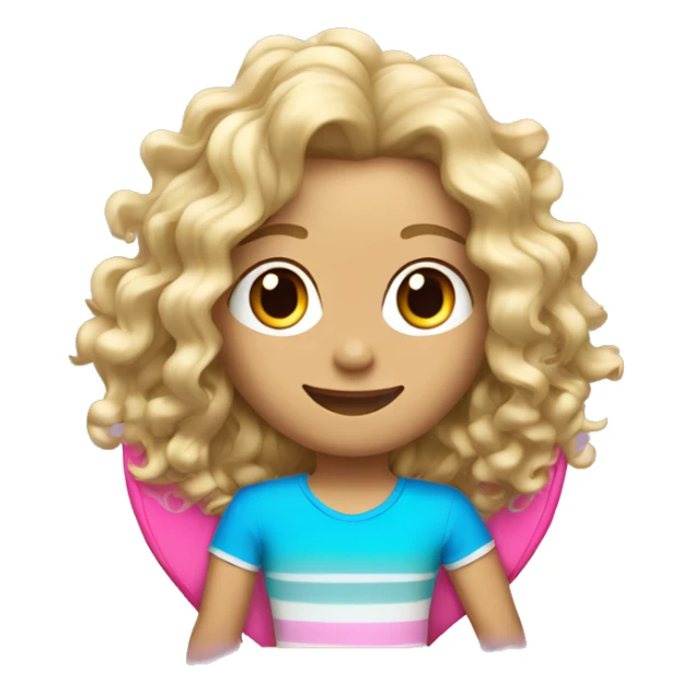 trevor blonde curly medium length hair surfing on a surfboard sticker