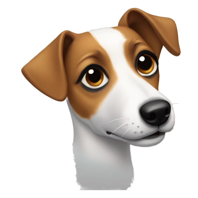 Jack russel face sticker