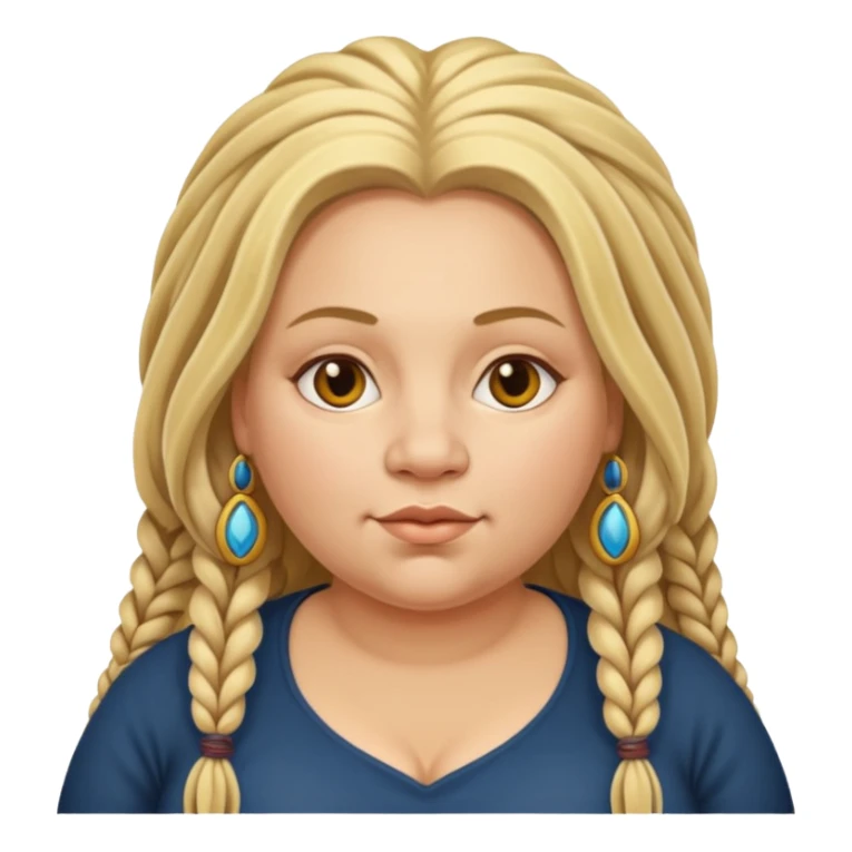 very fat beautiful rich blonde dreadlocked woman sticker
