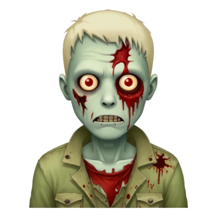 guy zombie sticker
