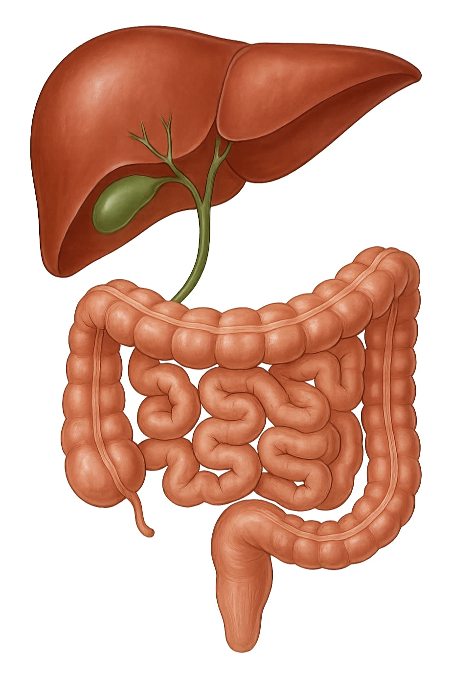 Connessione, fegato , intestino e cistifellea sticker