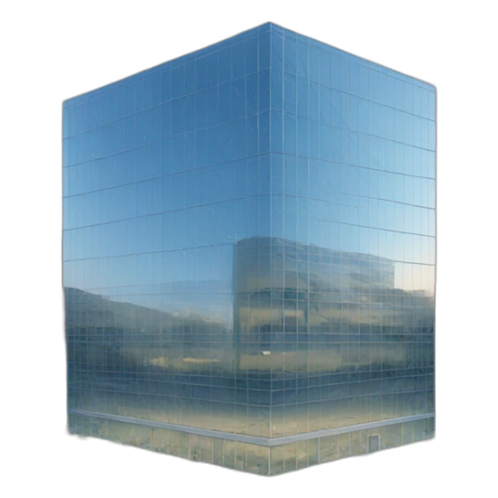 Glass building office  sticker