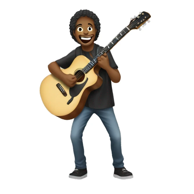 guitrrista feliz sticker
