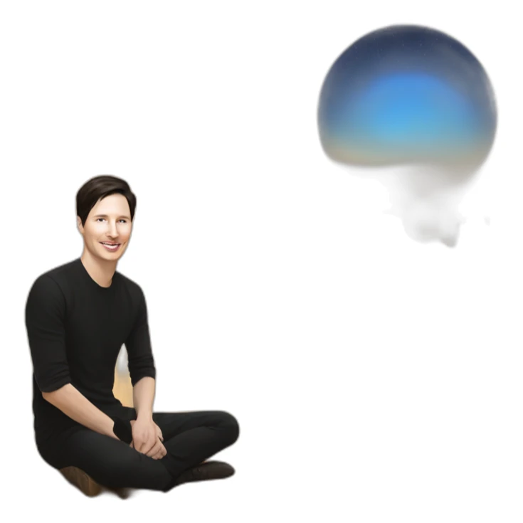 Pavel Durov in the desert sticker