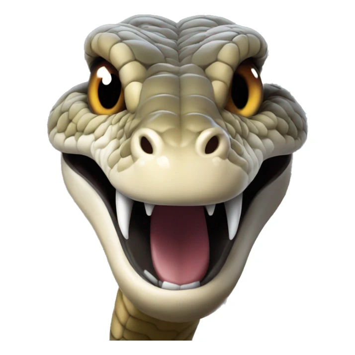 a Viper with an imposing behind and with a tongue hanging out sticker