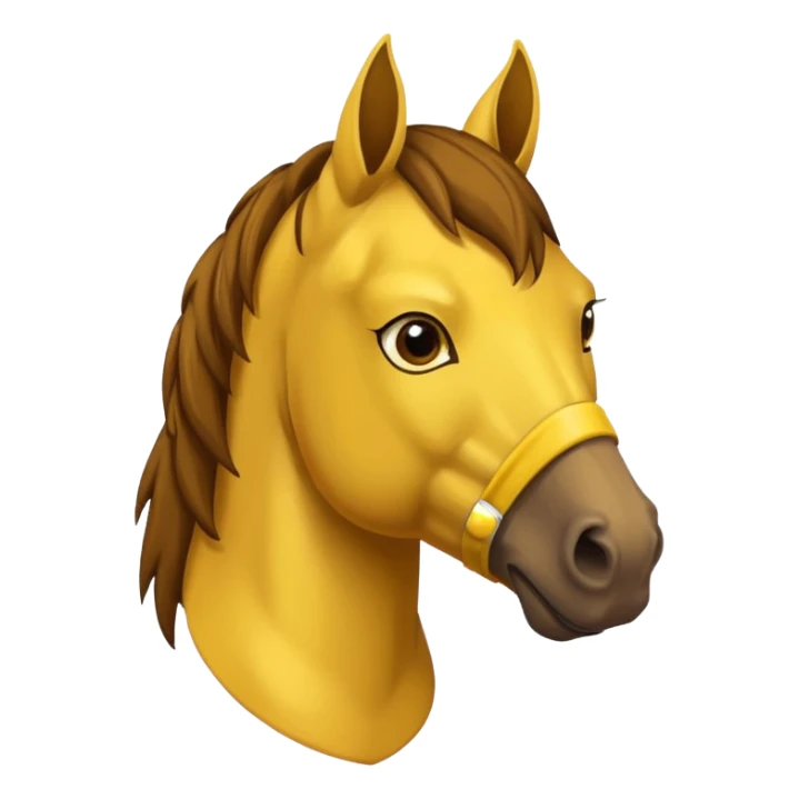 horse with yellow mask and shirt sticker