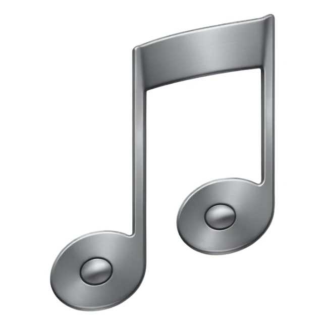mac os music note metal mute sound sticker