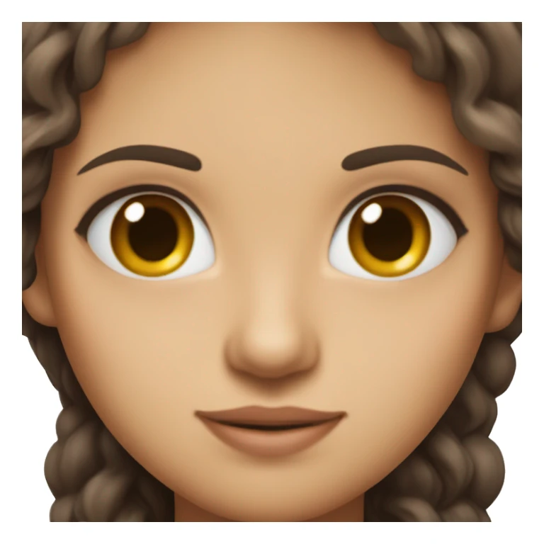 petite fllle brune aux yeux bleus sticker