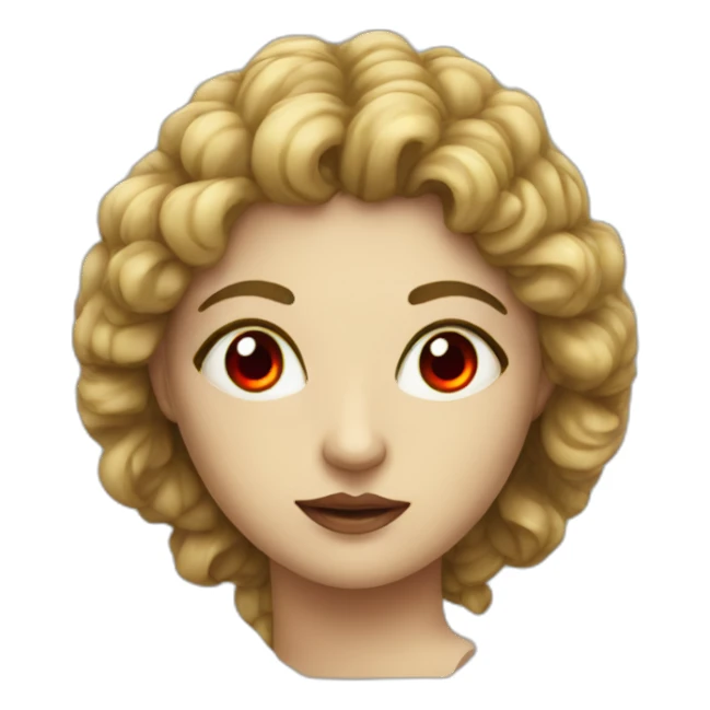 Siren (greek mythology) with red eyes sticker