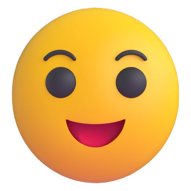 3D smiley emoji, round shape, disappointed face, with the text "gáz" sticker