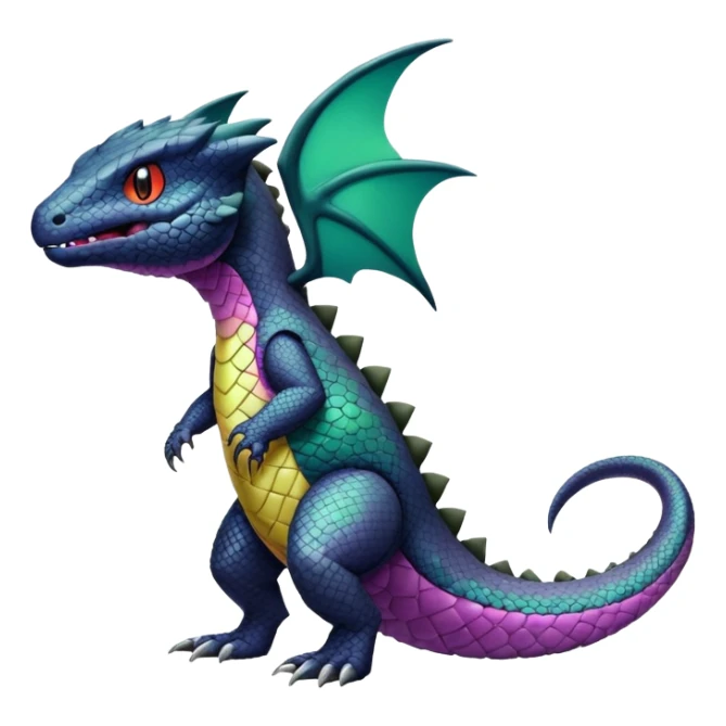 Salandit-Noibat-Larvitar-Hybrid (Full body) sticker