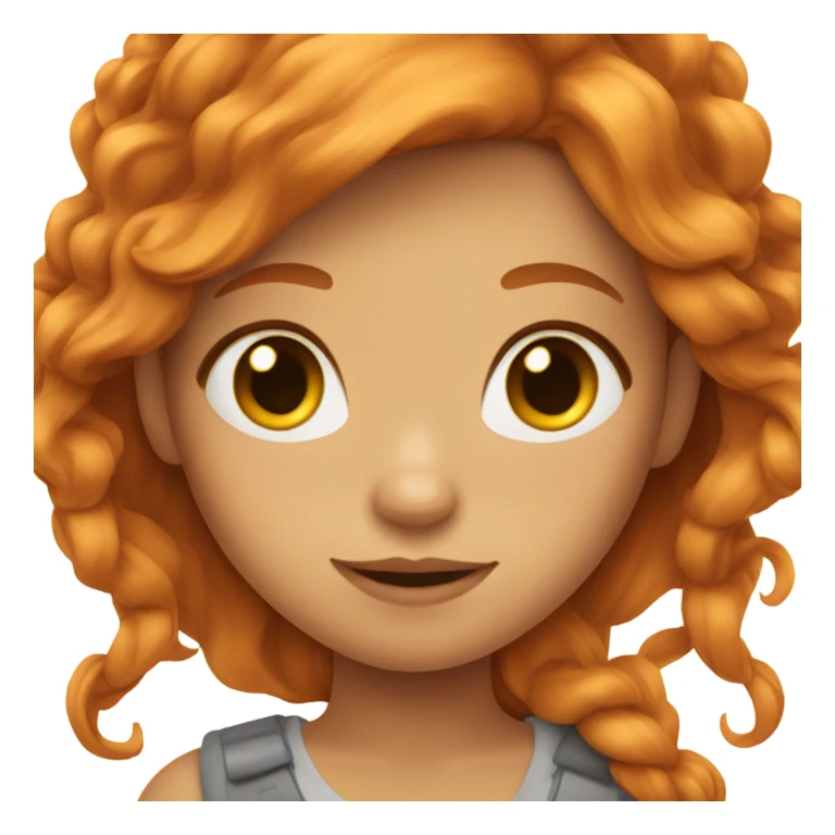 Pretty girl whit long ginger hait sticker