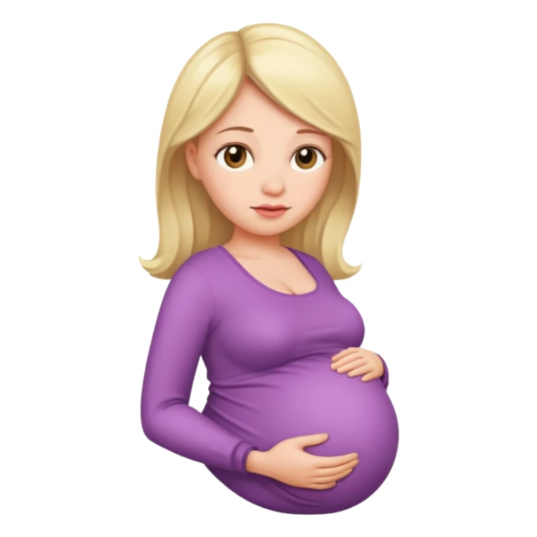 heavily pregnant woman sticker
