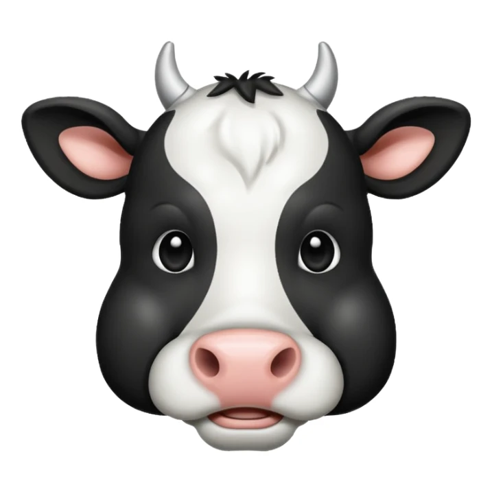 Generate an emoji of a cow sticker
