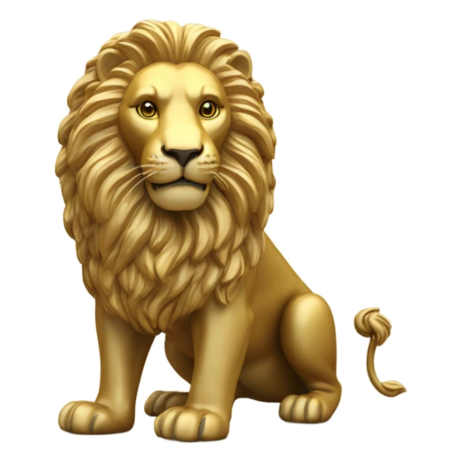 Flemish Lion out of gold sticker