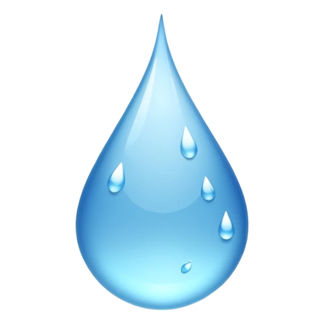Transparent Clear Droplets (No background)(Inside droplet is nothing) sticker