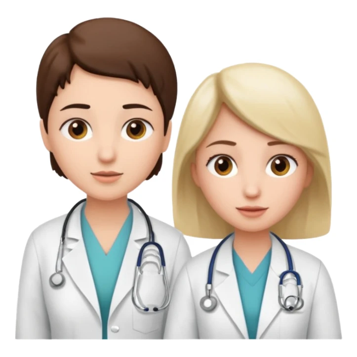 woman patient talks to doctor sticker