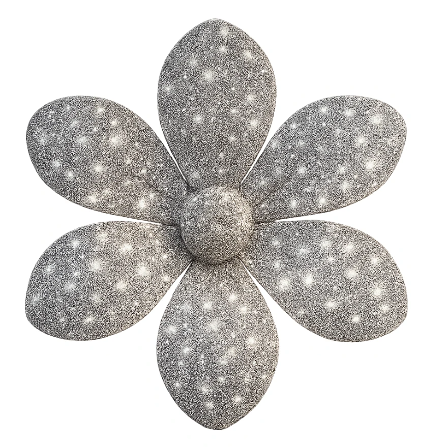 sparkling flower sticker