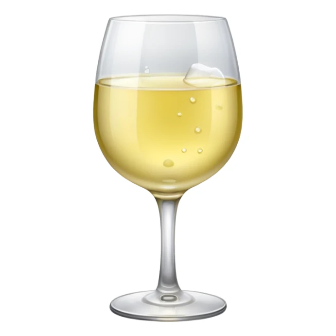 a glass of white wine sticker