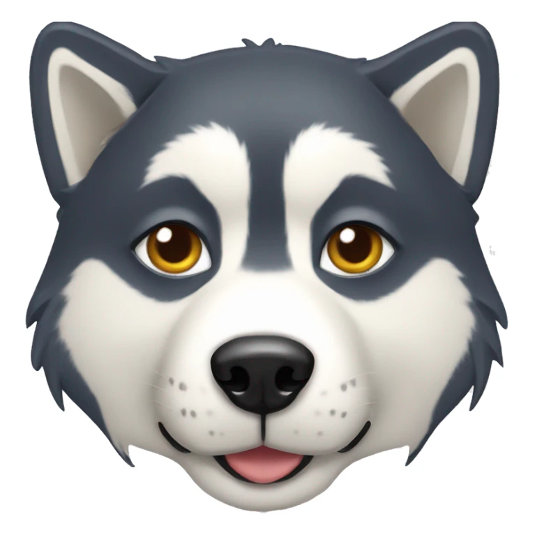 Husky dog head back sticker